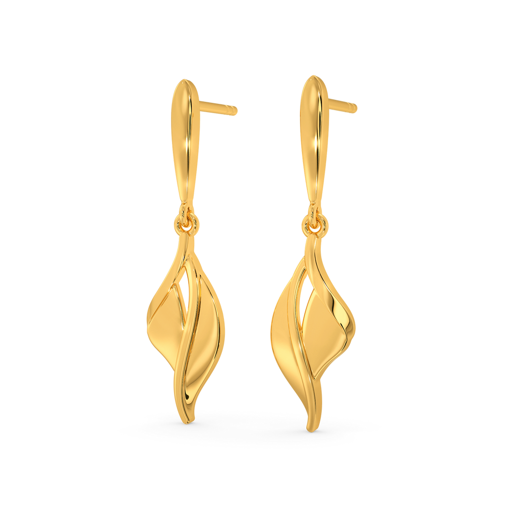 Wrapped in Cozy Gold Earrings