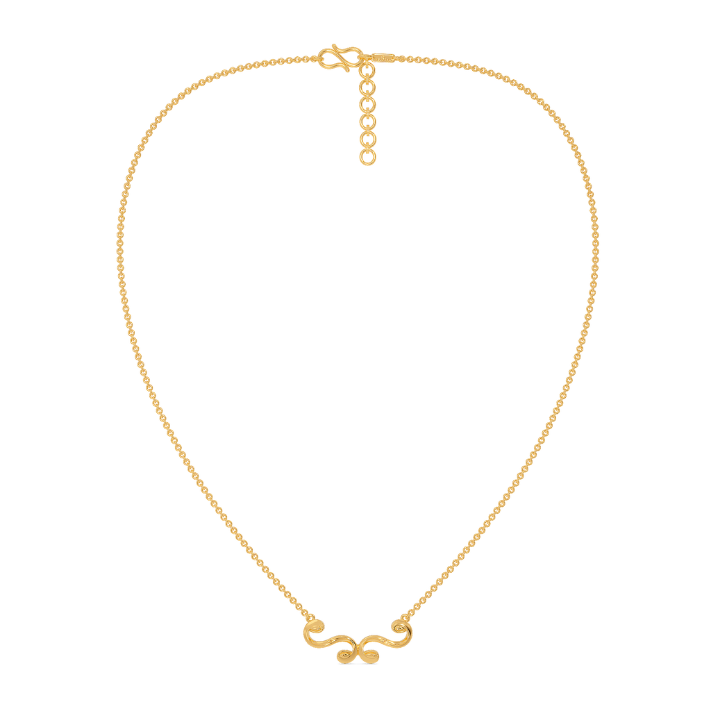 Wrapped in Cozy Gold Necklaces
