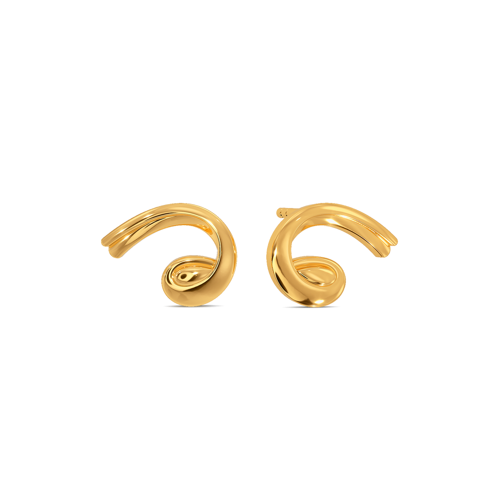Wrapped in Cozy Gold Earrings