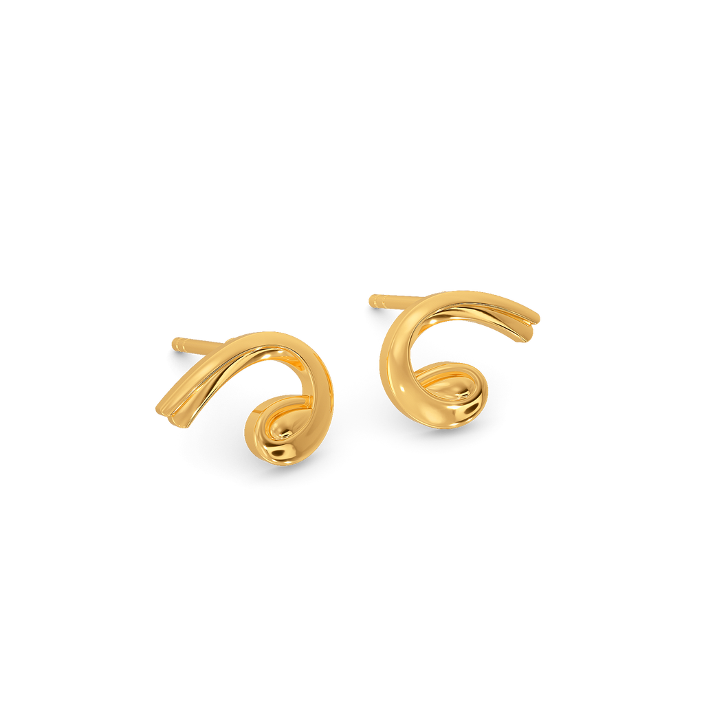 Wrapped in Cozy Gold Earrings