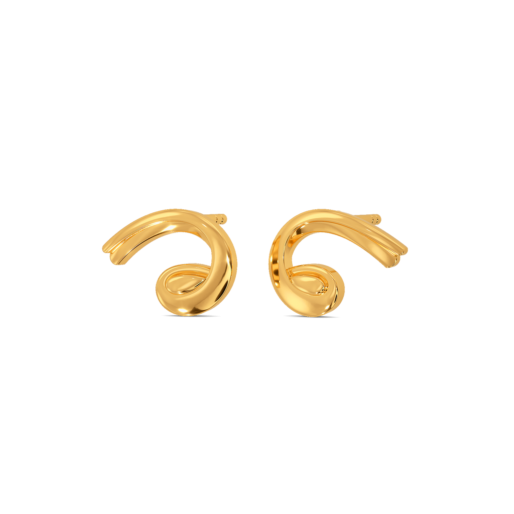 Wrapped in Cozy Gold Earrings