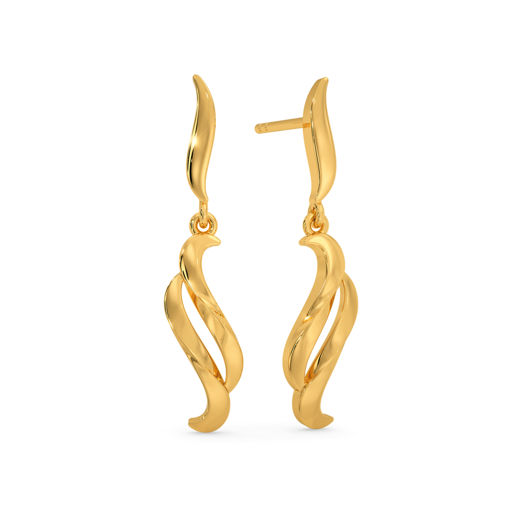 Autumn Wrapped Gold Earrings