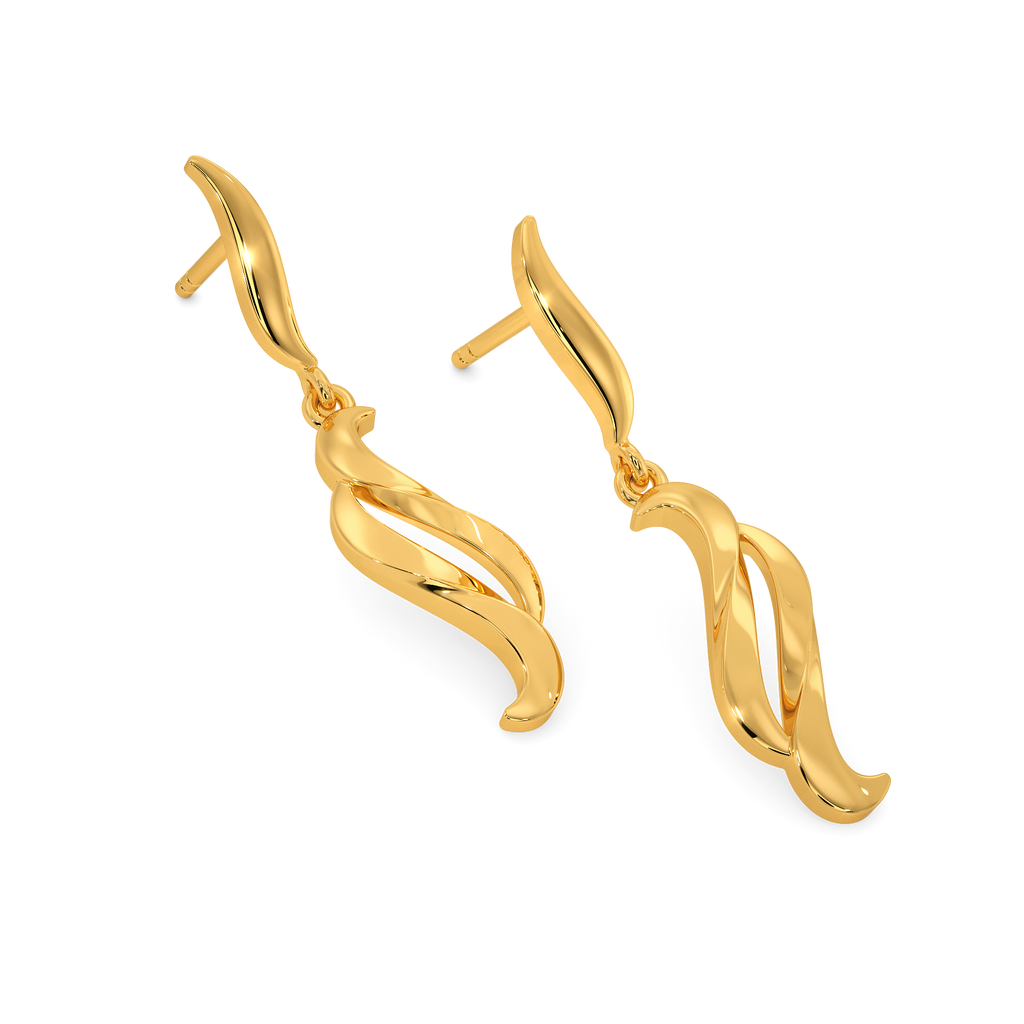 Autumn Wrapped Gold Earrings