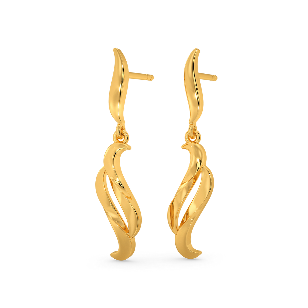 Autumn Wrapped Gold Earrings