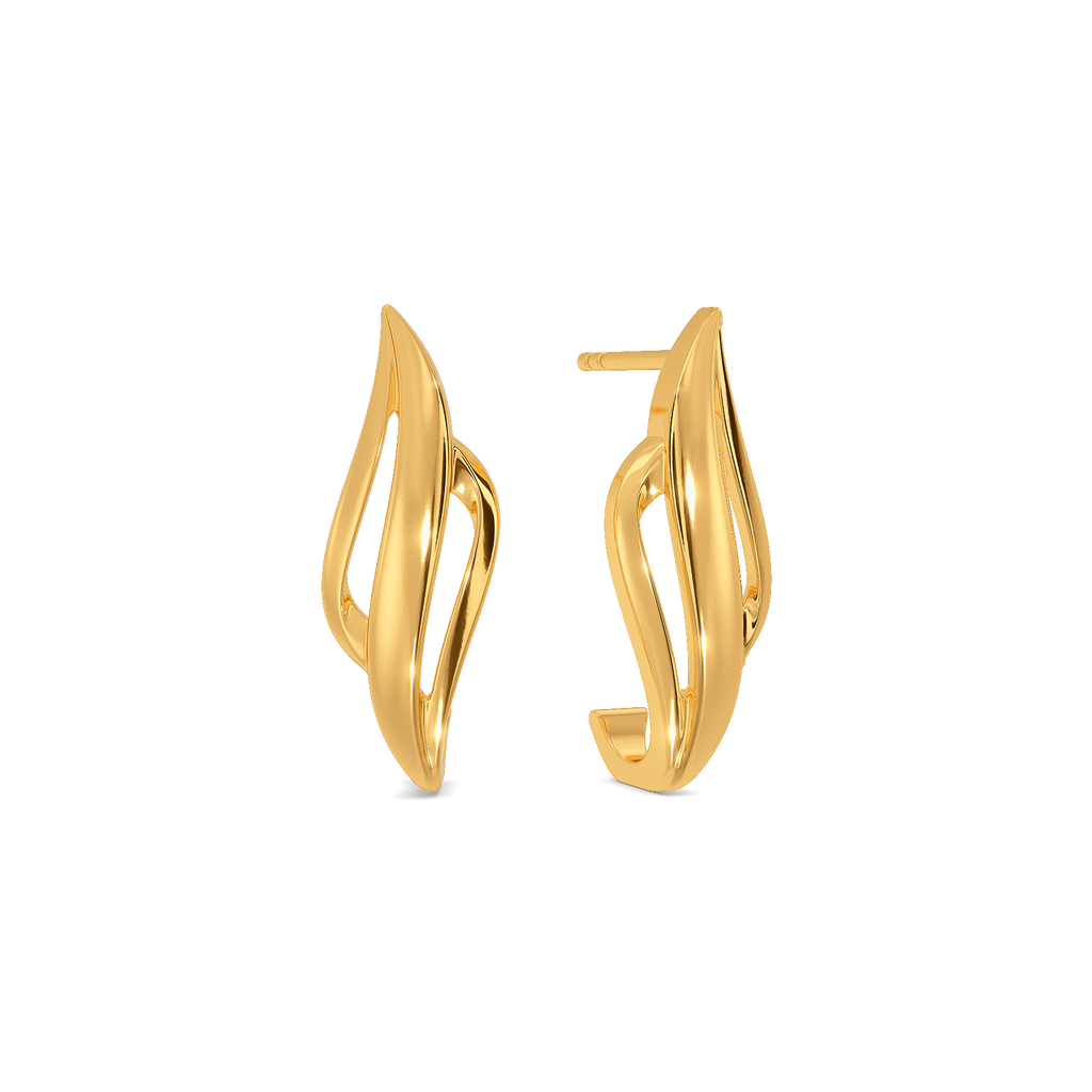 Autumn Wrapped Gold Earrings