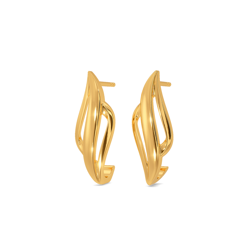 Autumn Wrapped Gold Earrings