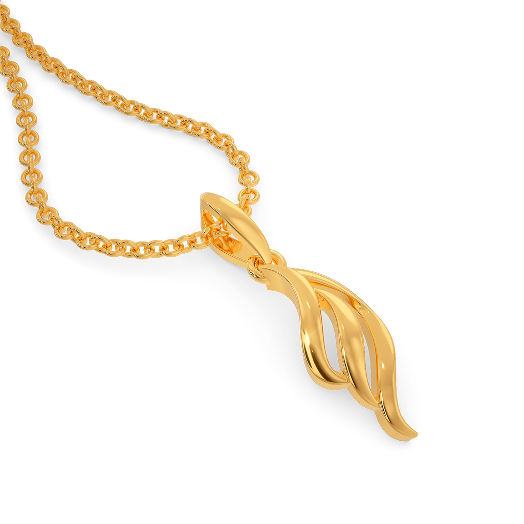 Autumn Wrapped Gold Pendants