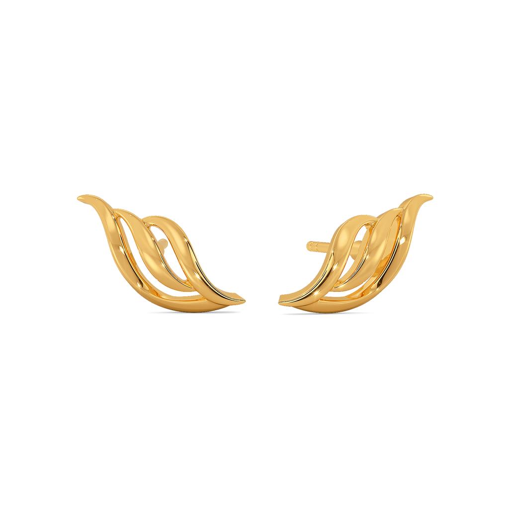 Autumn Wrapped Gold Earrings