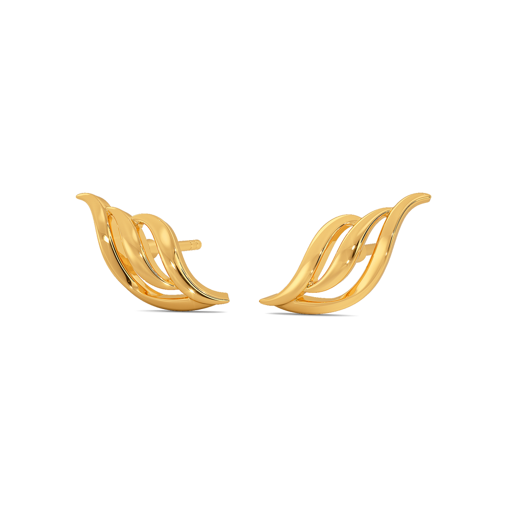 Autumn Wrapped Gold Earrings