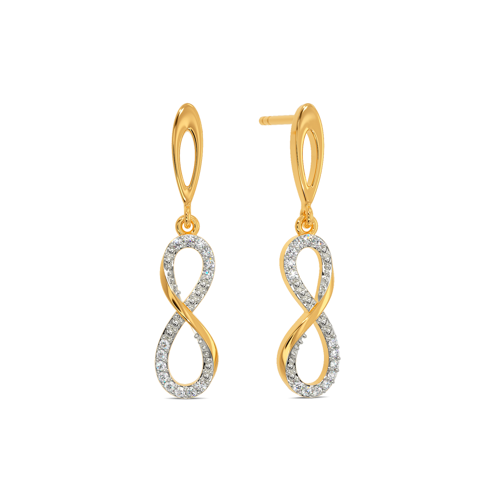 Touch of Wrap Diamond Earrings