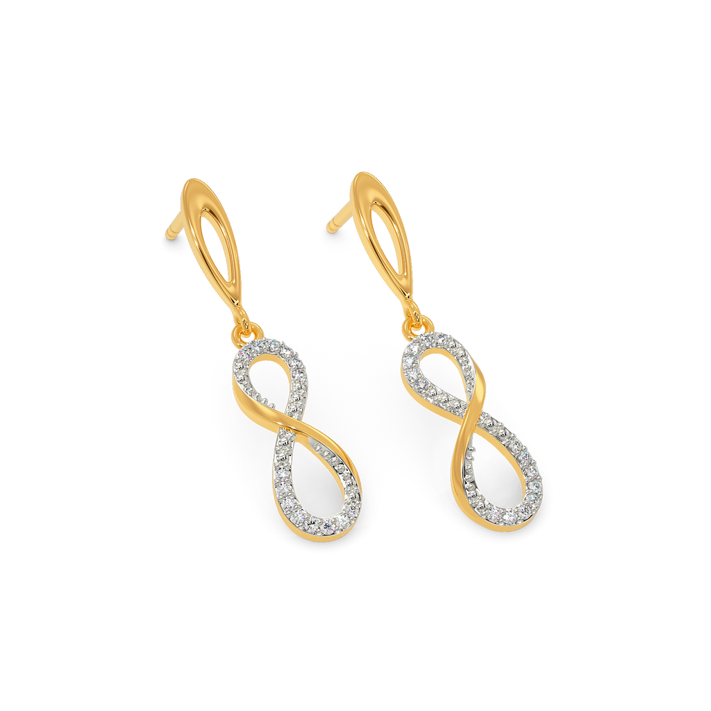 Touch of Wrap Diamond Earrings