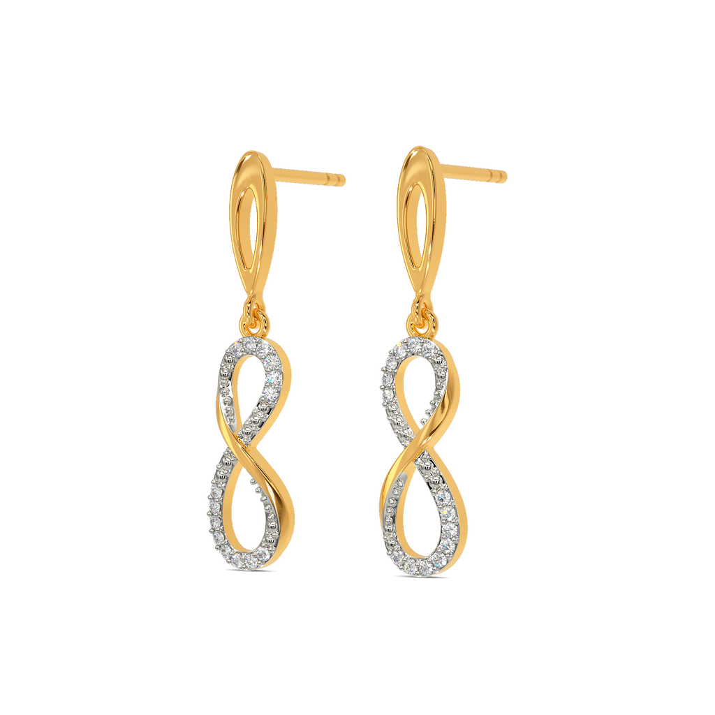 Touch of Wrap Diamond Earrings