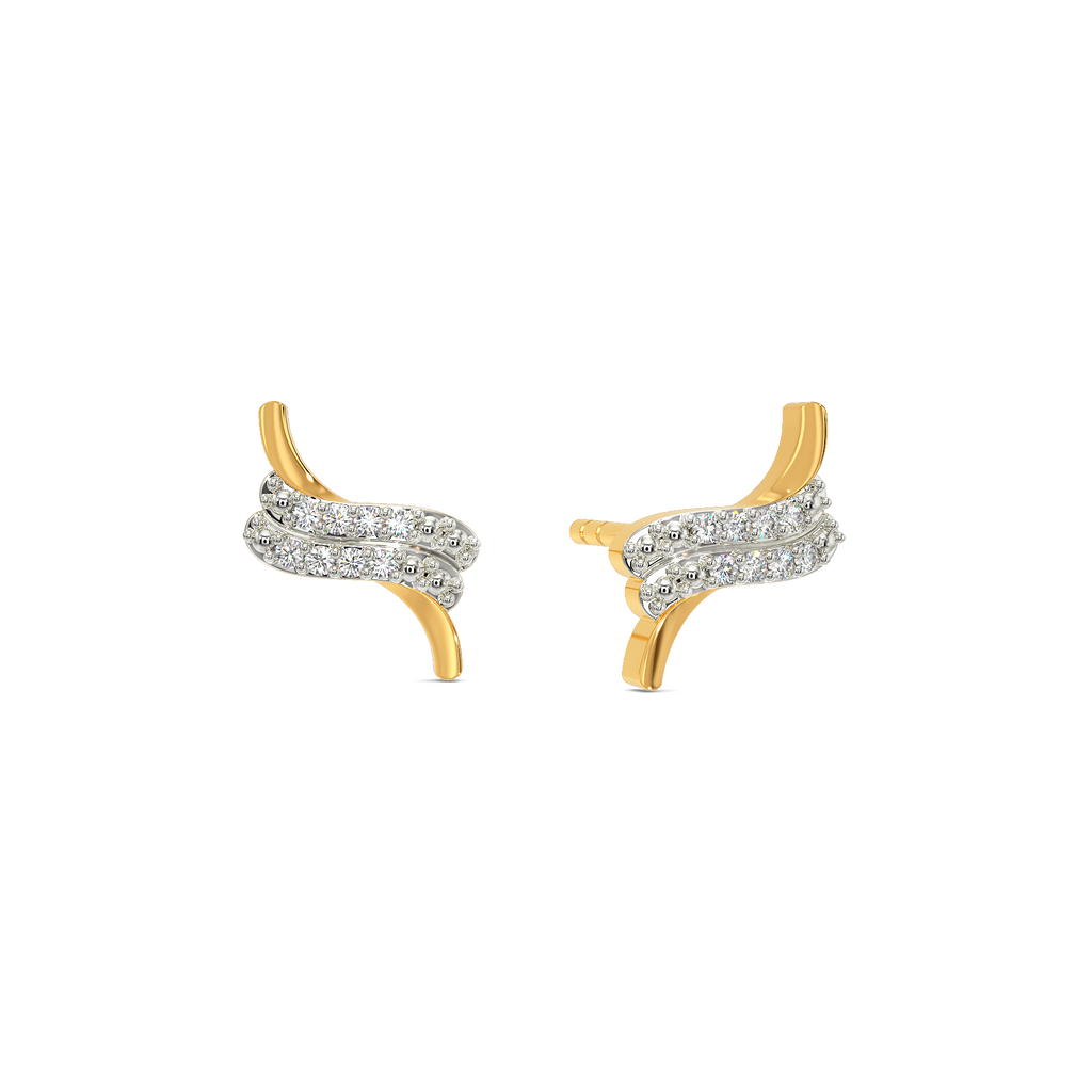 Touch of Wrap Diamond Earrings