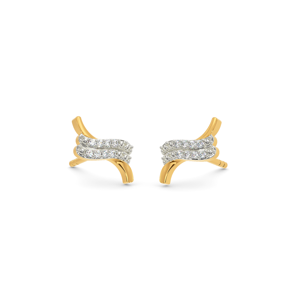 Touch of Wrap Diamond Earrings
