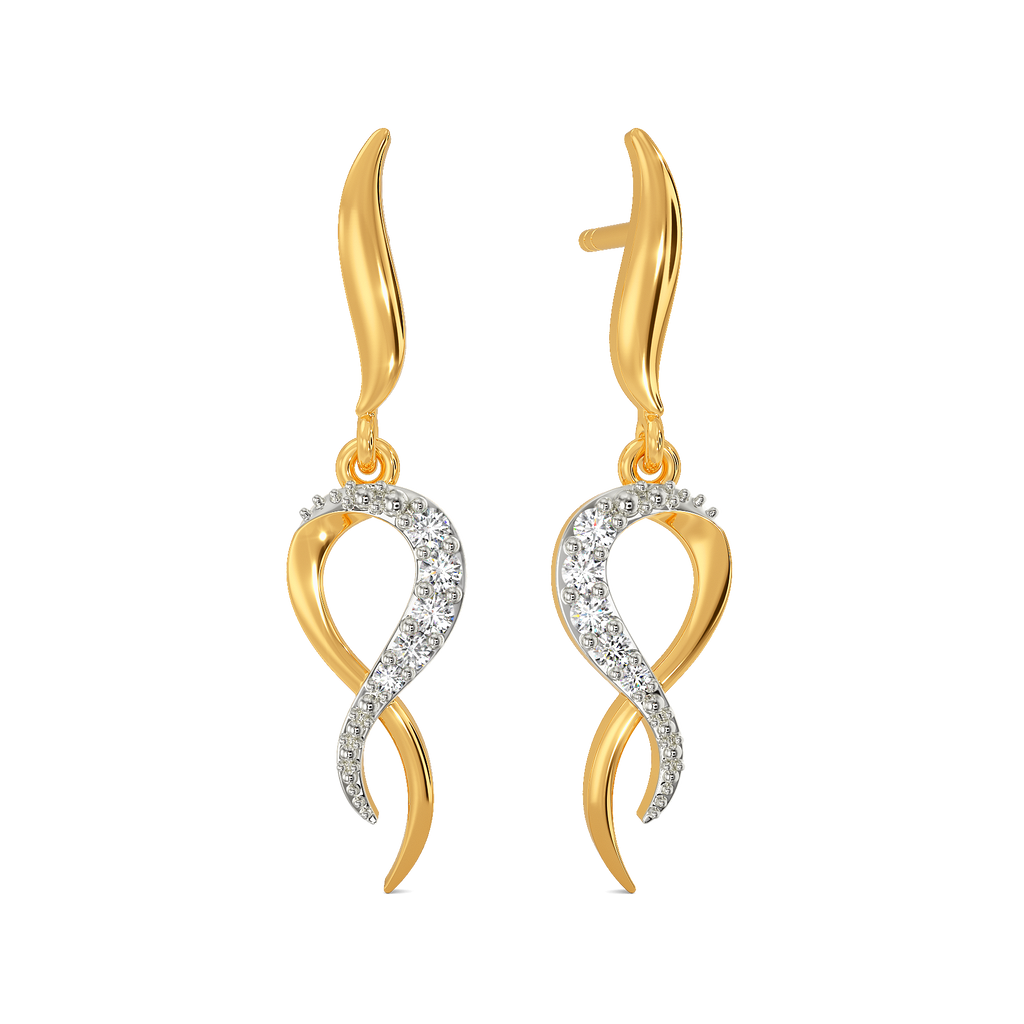 Wrapped in Spark Diamond Earrings