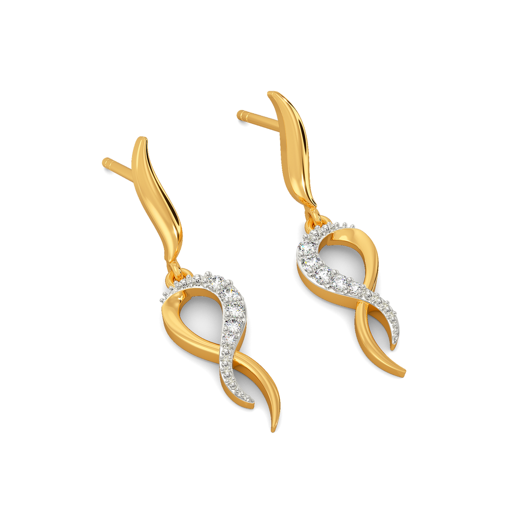 Wrapped in Spark Diamond Earrings