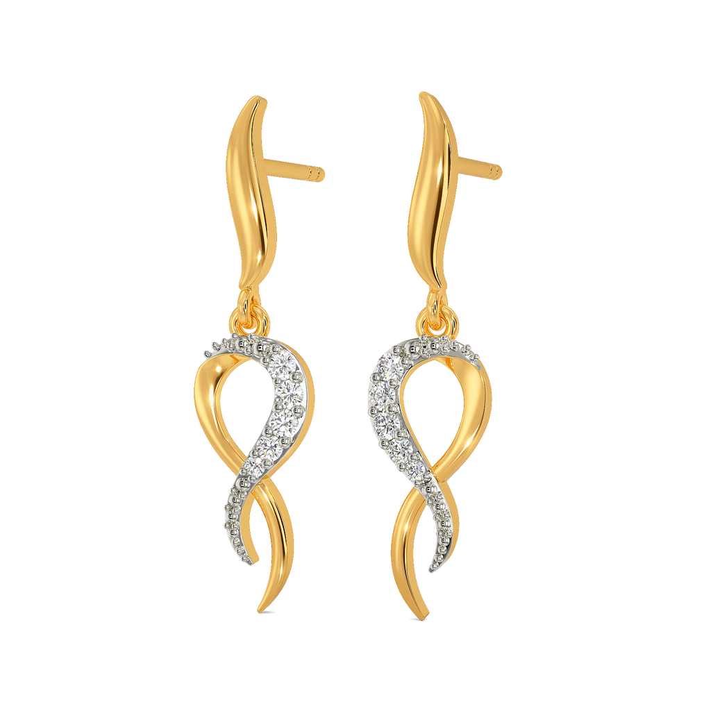 Wrapped in Spark Diamond Earrings