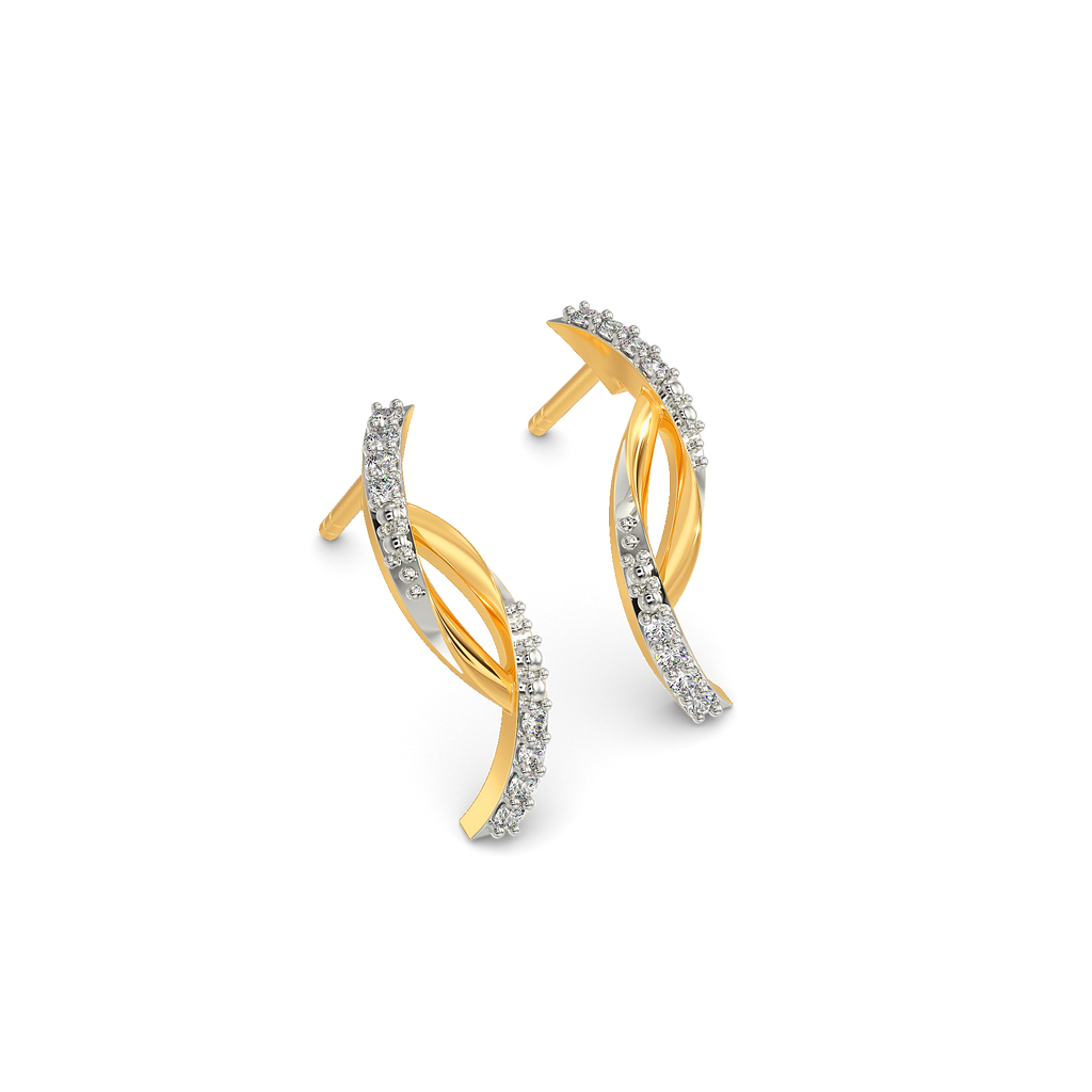 Wrapped in Spark Diamond Earrings