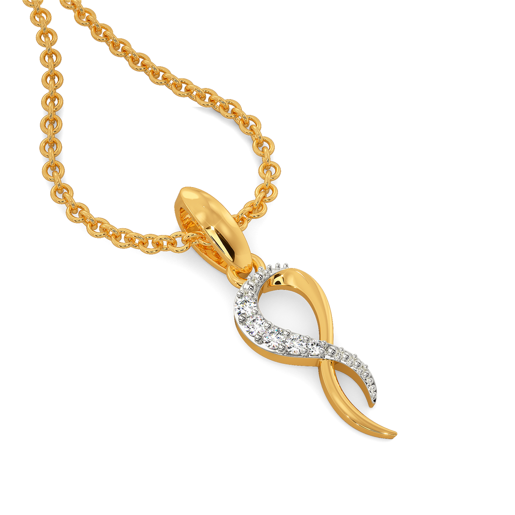 Wrapped in Spark Diamond Pendants