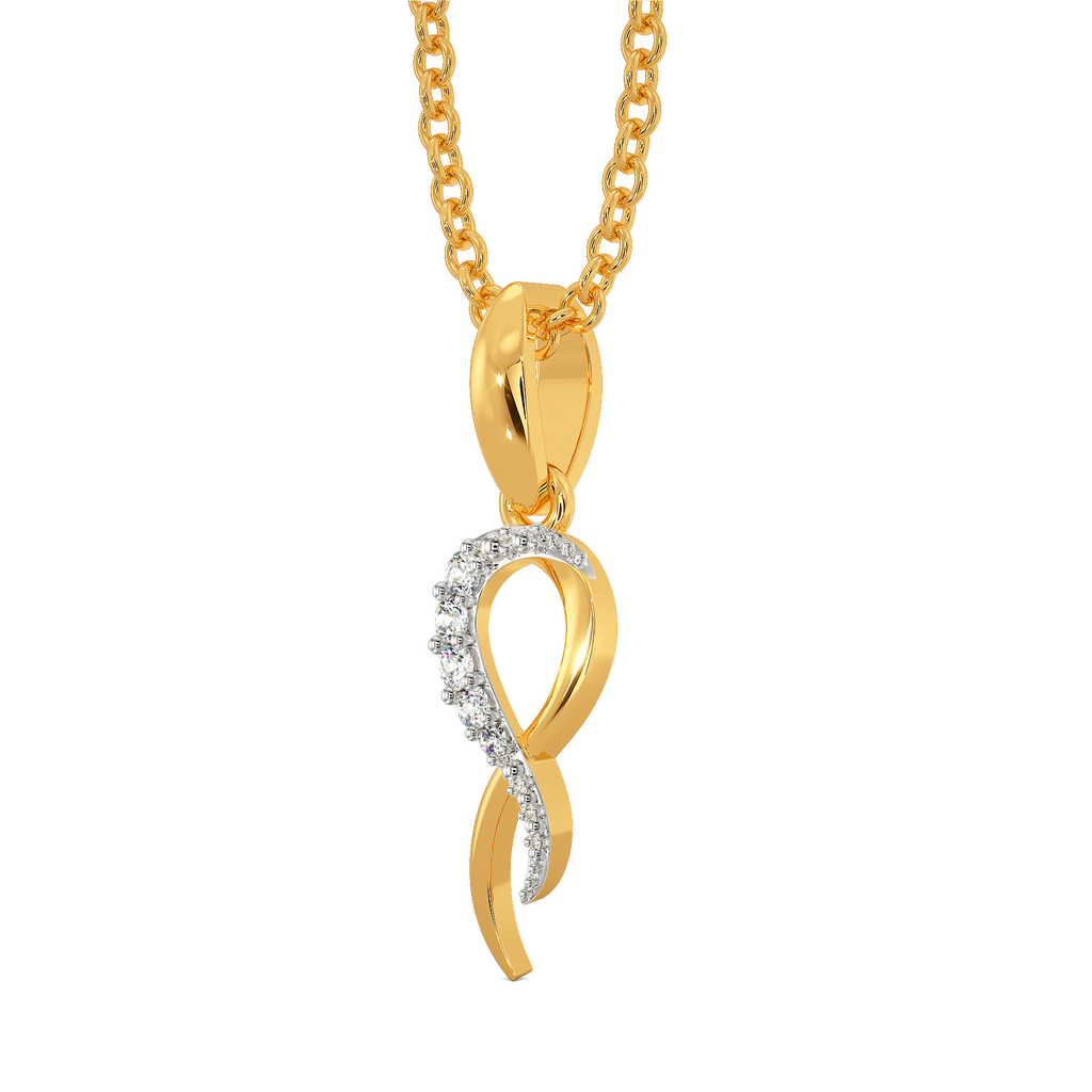 Wrapped in Spark Diamond Pendants