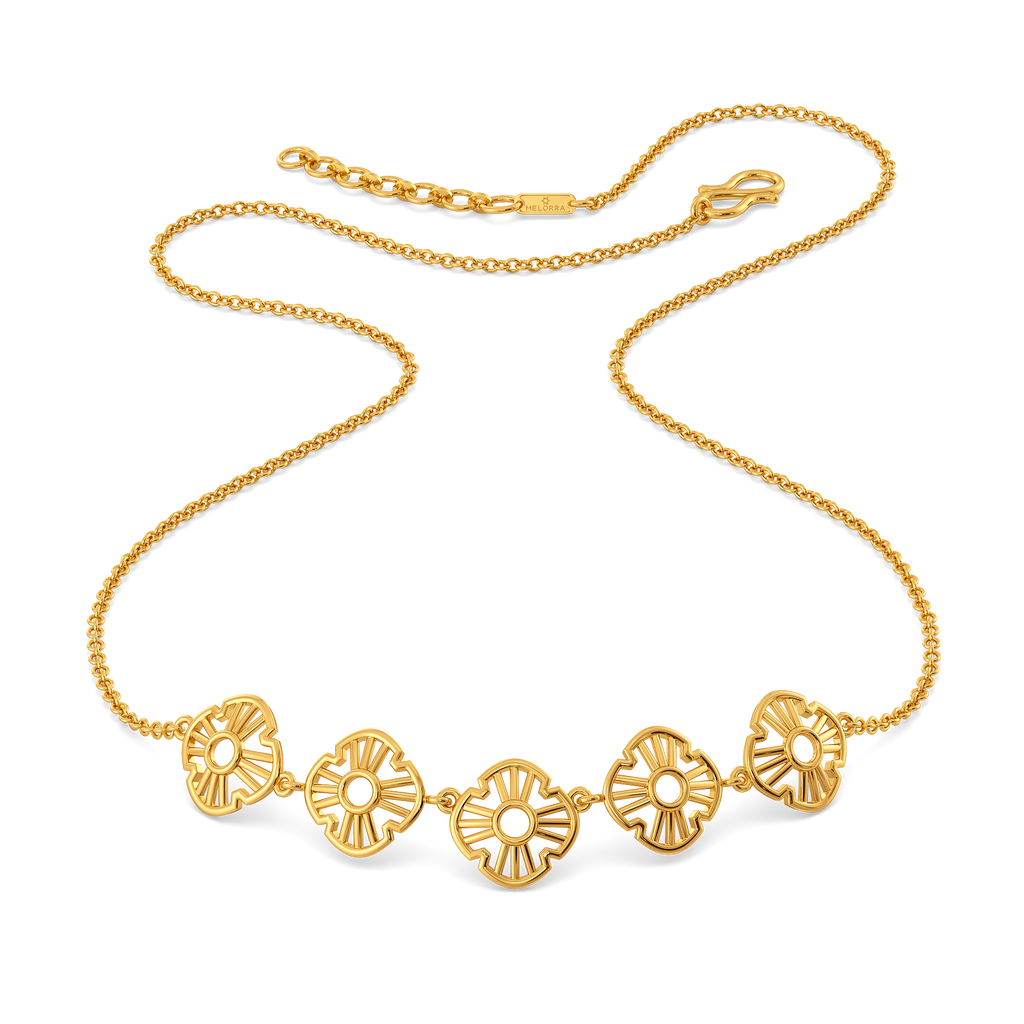 Summer Crochet Gold Necklaces