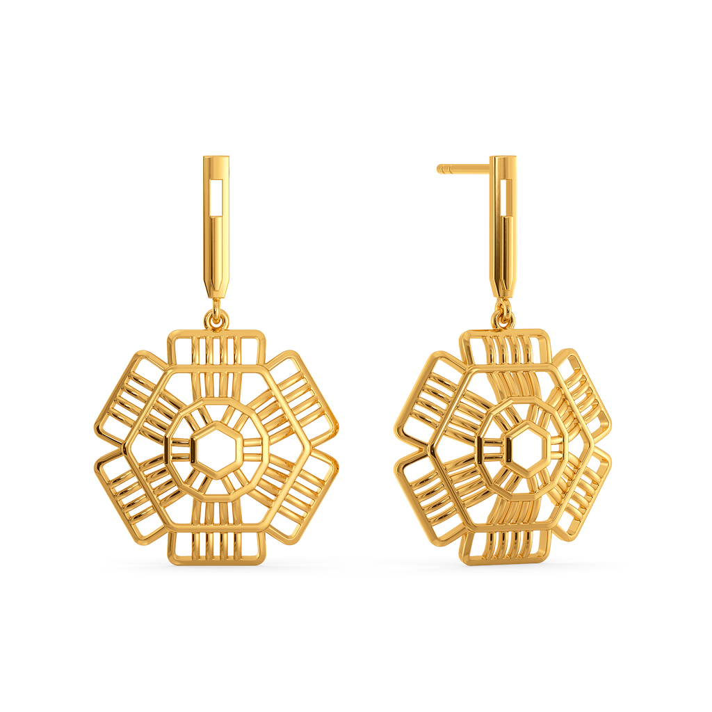 Yarn Whimsy Gold Earrings