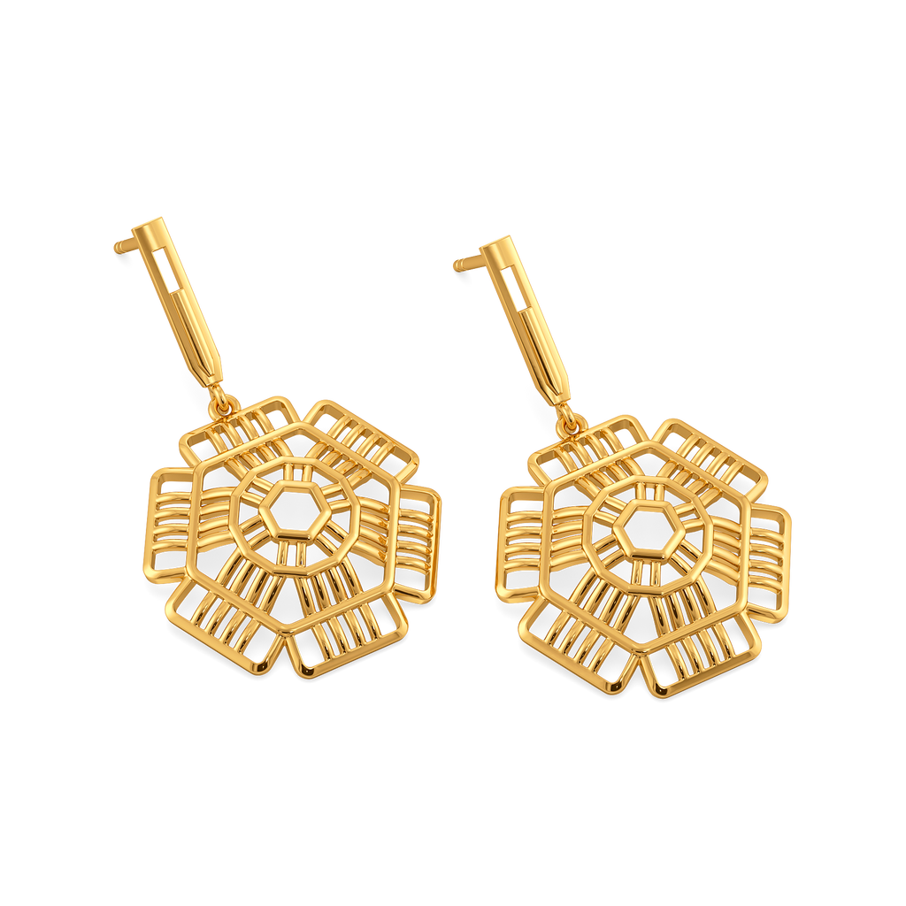Yarn Whimsy Gold Earrings