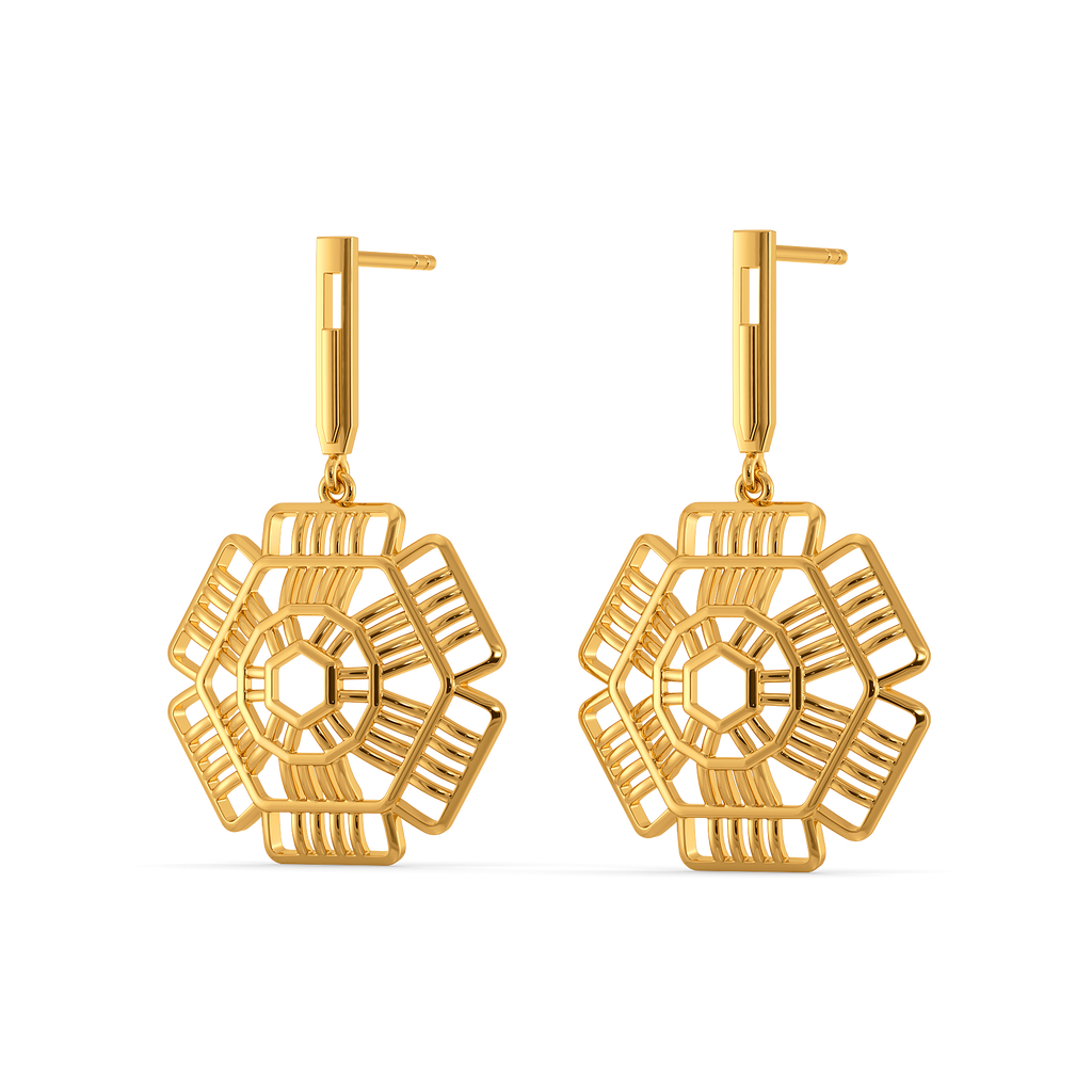 Yarn Whimsy Gold Earrings