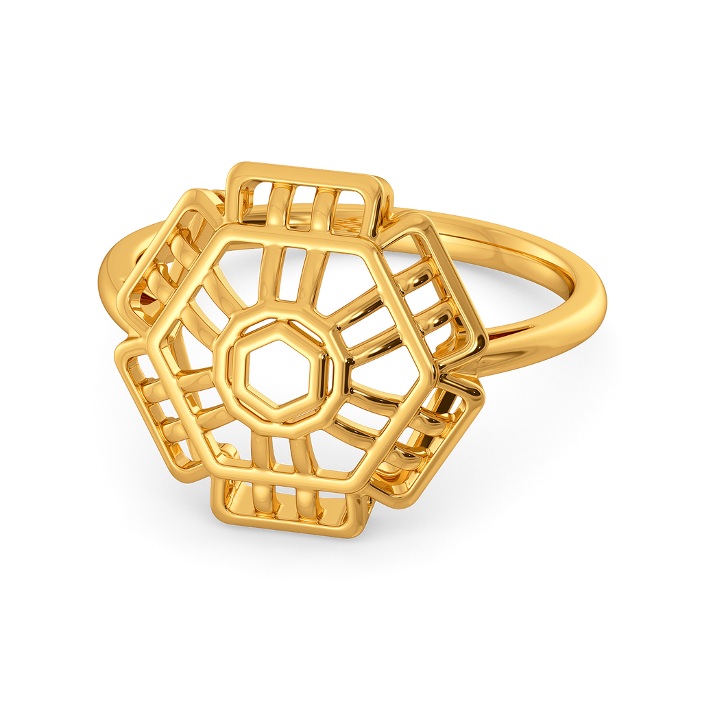 Yarn Whimsy Gold Rings alternate view 2