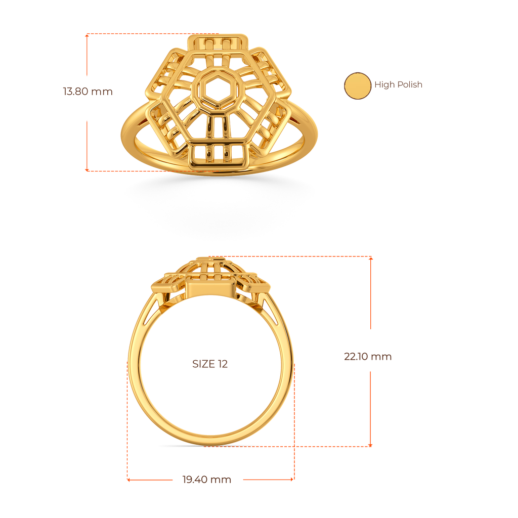 Yarn Whimsy Gold Rings image