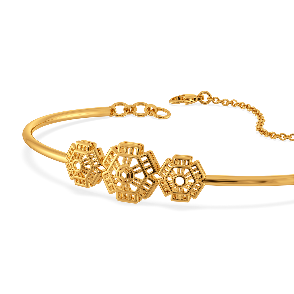 Yarn Whimsy Gold Bangles