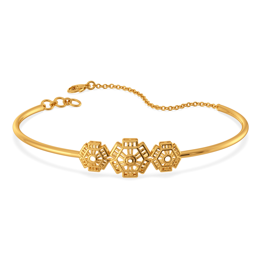 Yarn Whimsy Gold Bangles