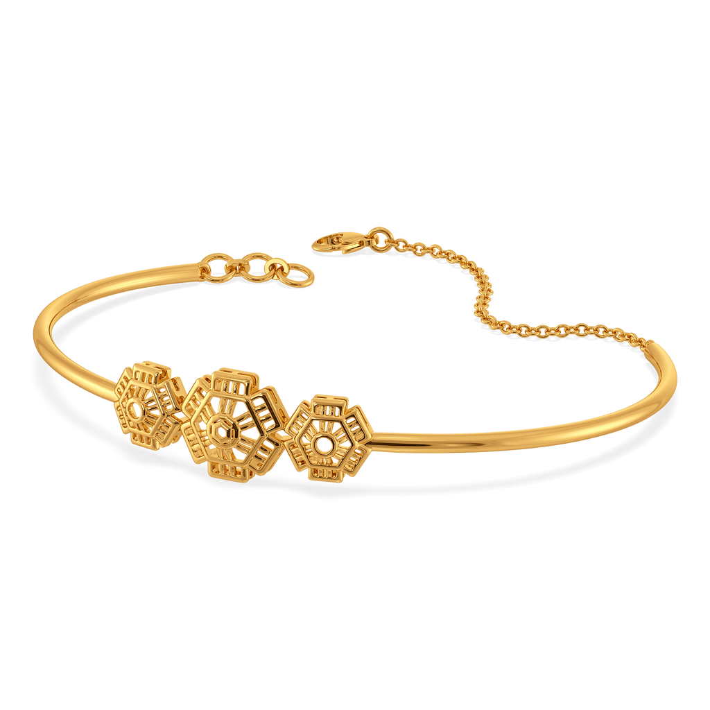 Yarn Whimsy Gold Bangles