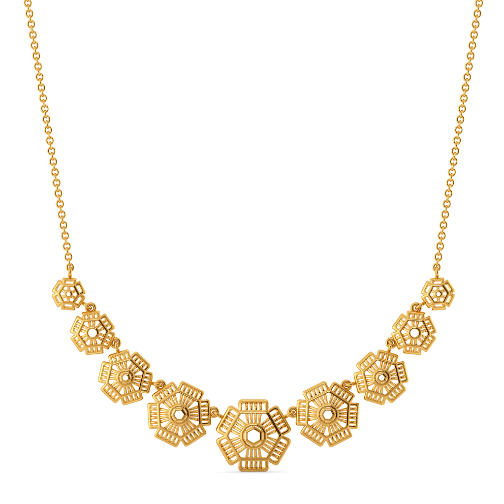 Yarn Whimsy Gold Necklaces