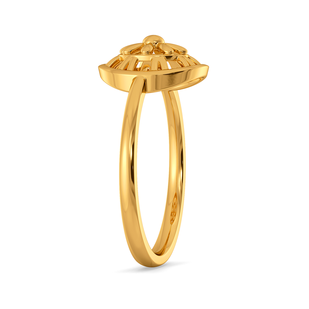 Rosy Knot Gold Rings image