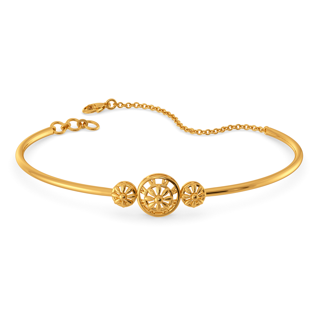 Rosy Knot Gold Bangles
