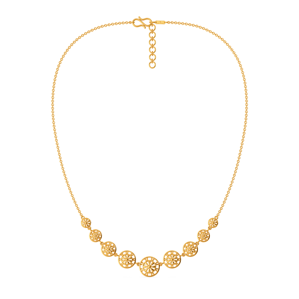 Rosy Knot Gold Necklaces