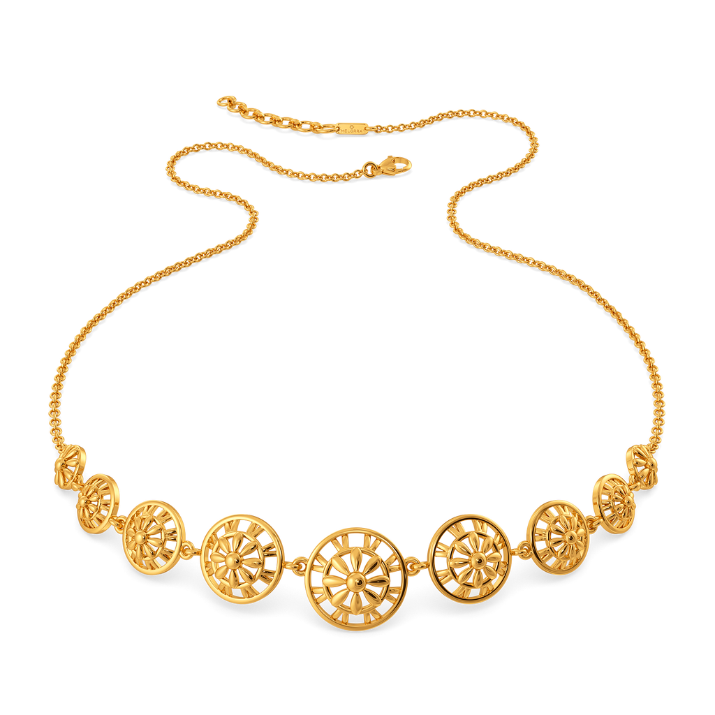 Rosy Knot Gold Necklaces