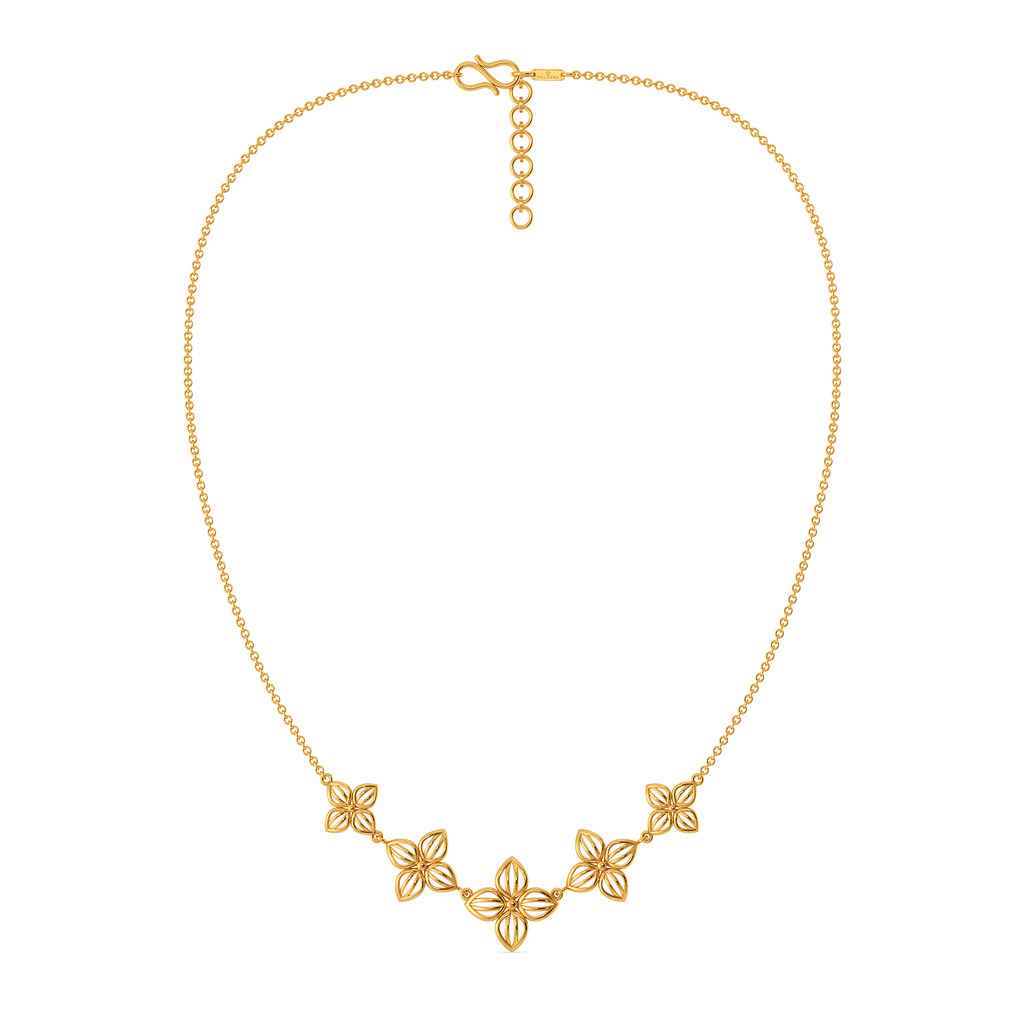 Woven Whispers Gold Necklaces