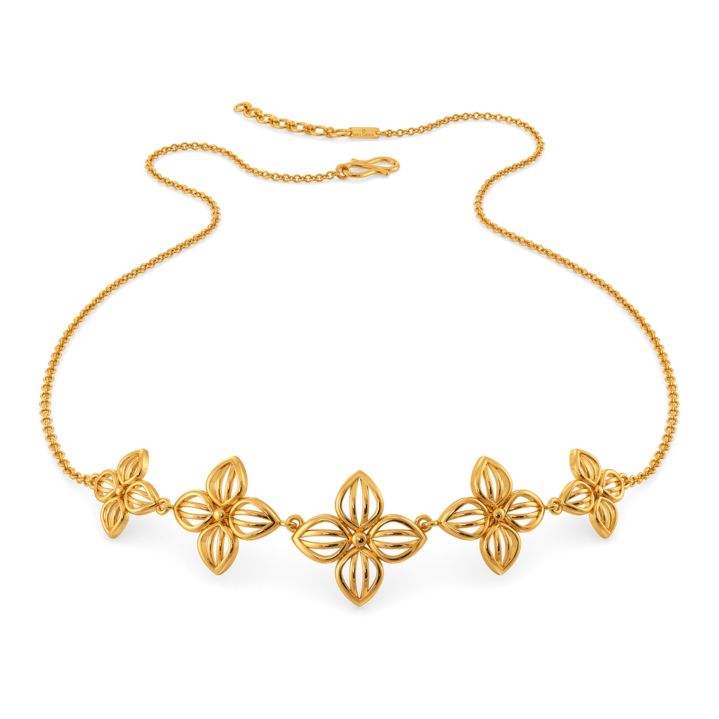 Woven Whispers Gold Necklaces