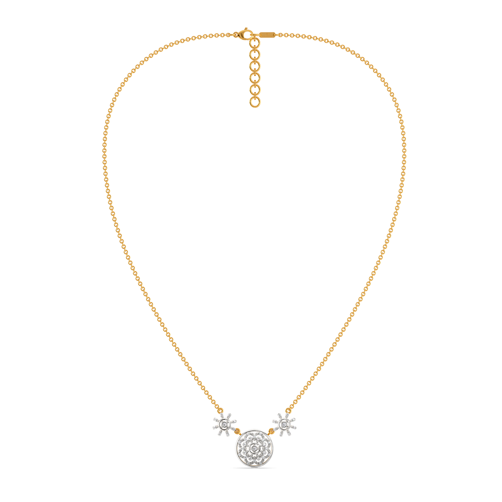 Crochet Charm Diamond Necklaces