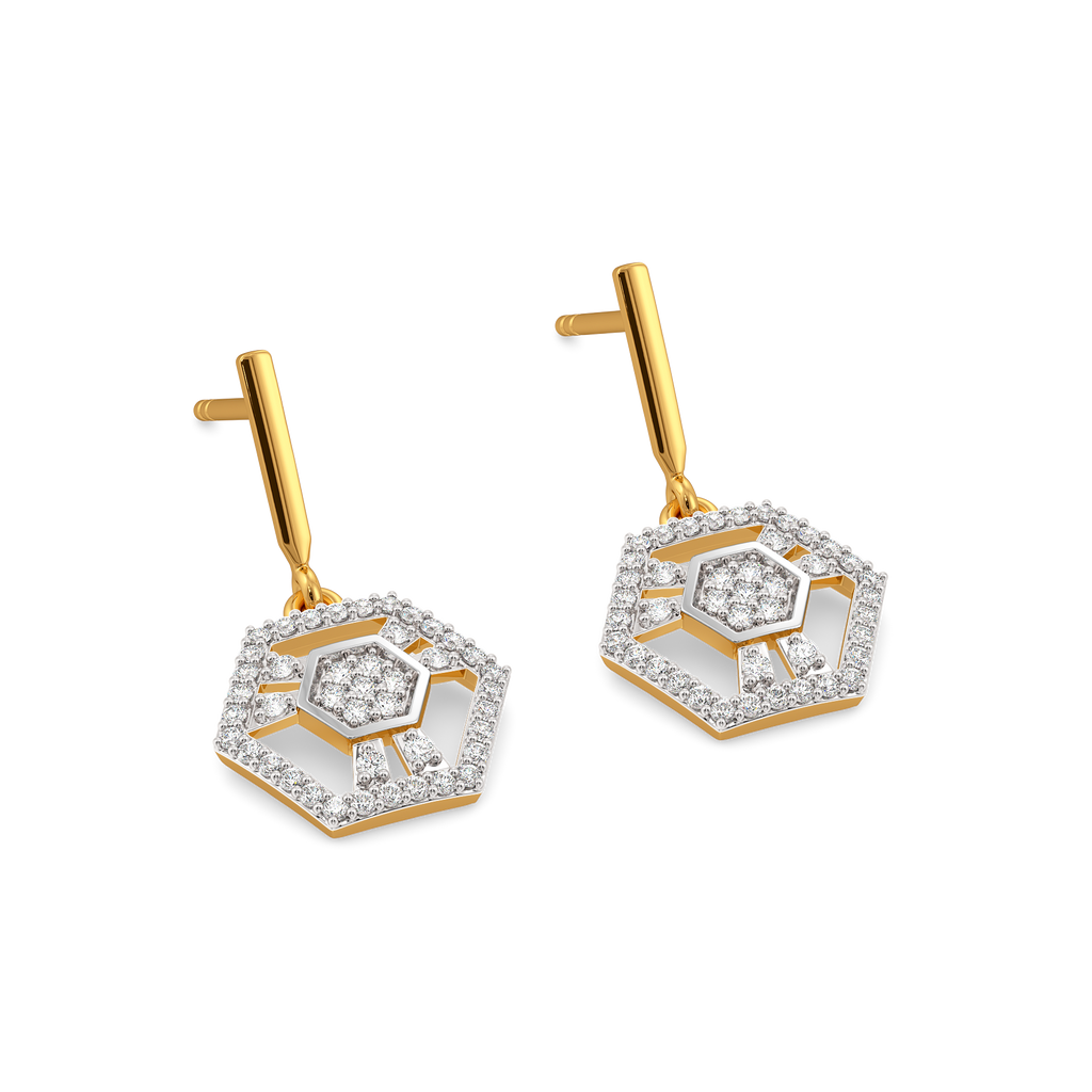 Woven with Love Diamond Earrings