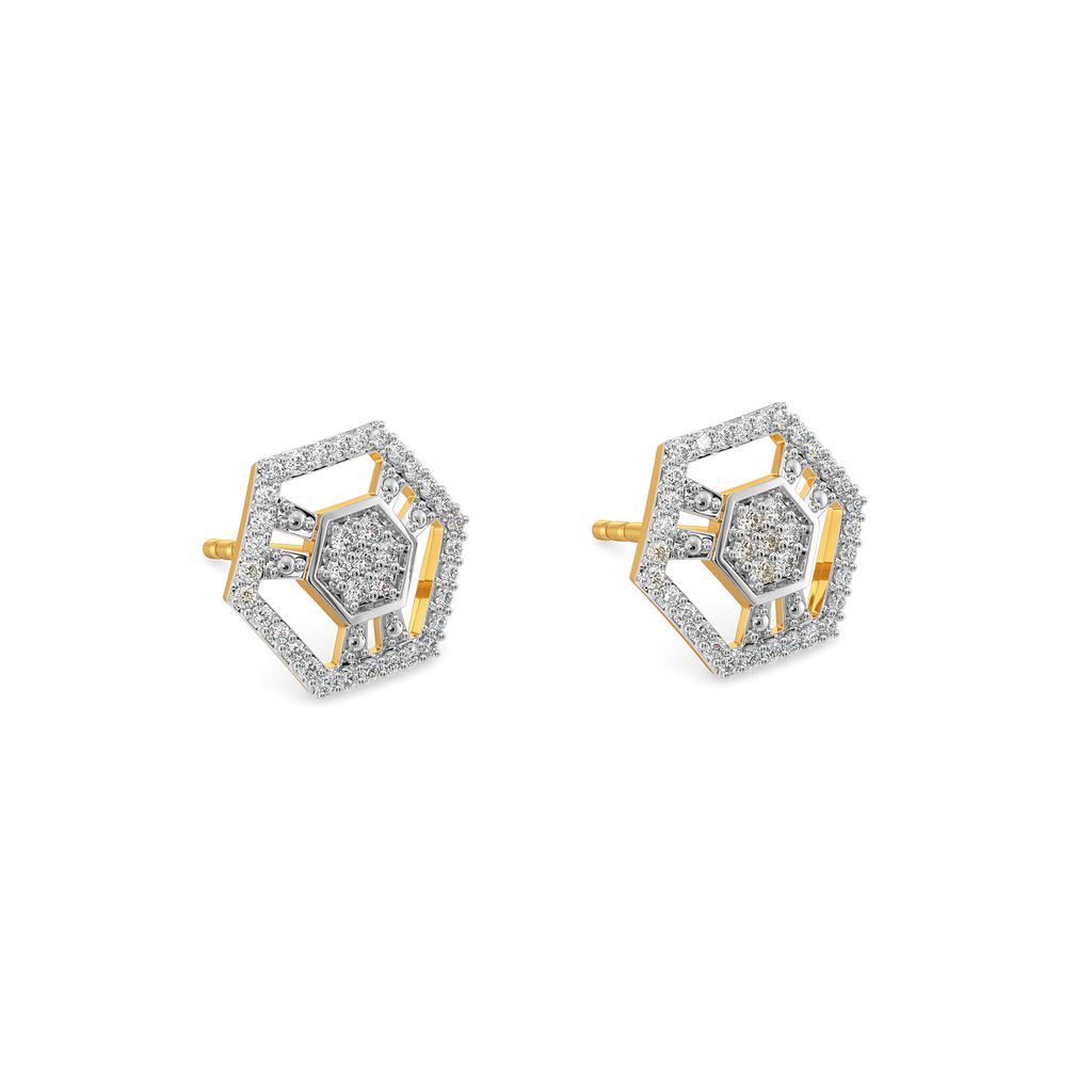 Woven with Love Diamond Earrings