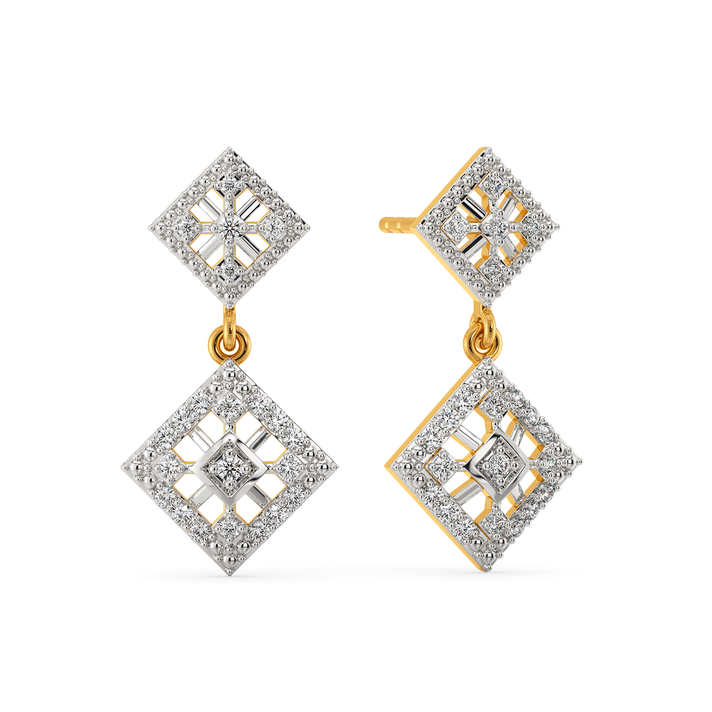 Yarn and Daydreams Diamond Earrings