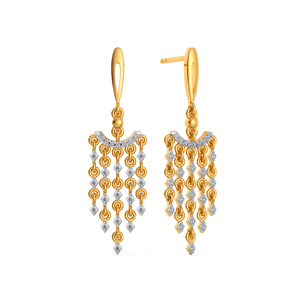 Gleam Cluster Diamond Earrings