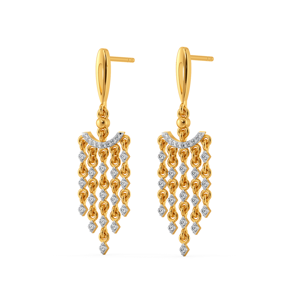 Gleam Cluster Diamond Earrings