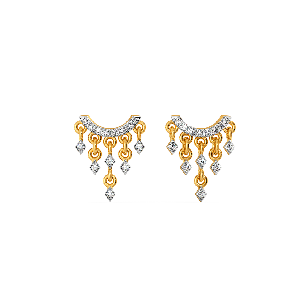 Gleam Cluster Diamond Earrings