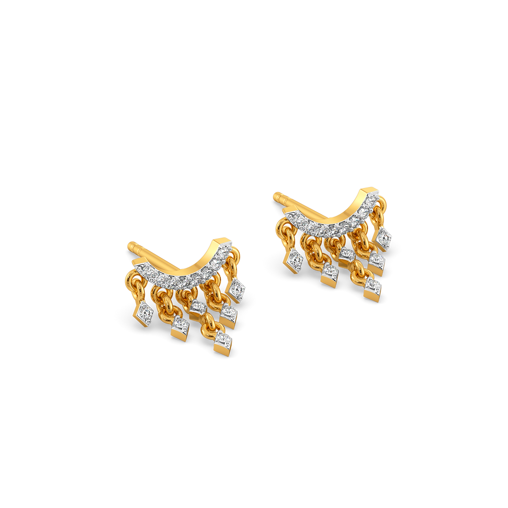 Gleam Cluster Diamond Earrings