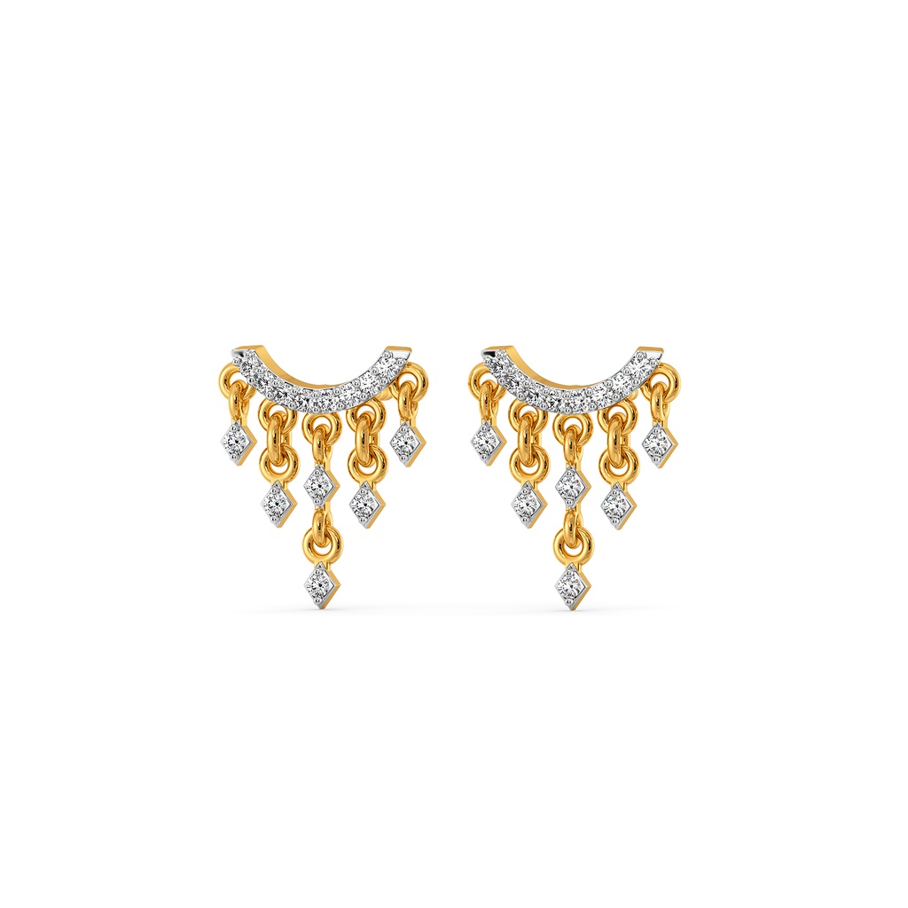 Gleam Cluster Diamond Earrings