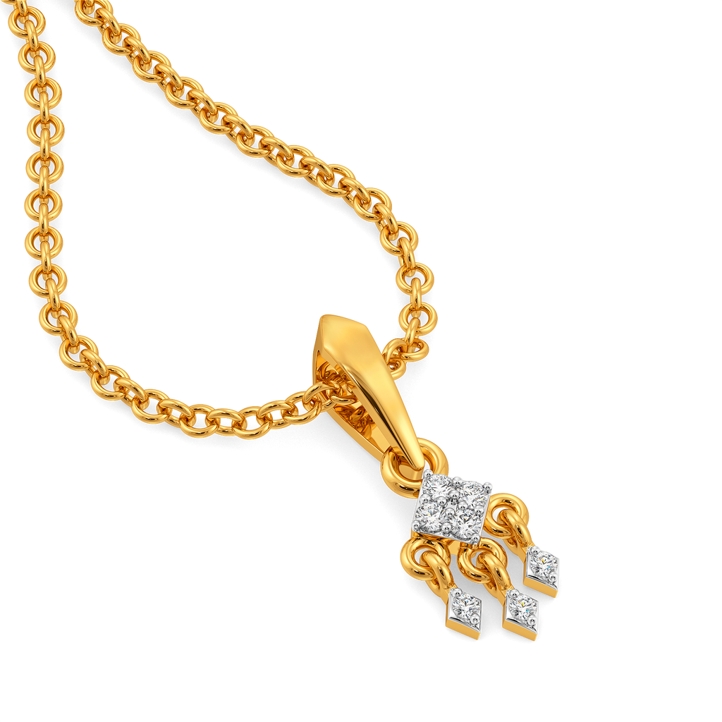 Fringe Flicker Diamond Pendants